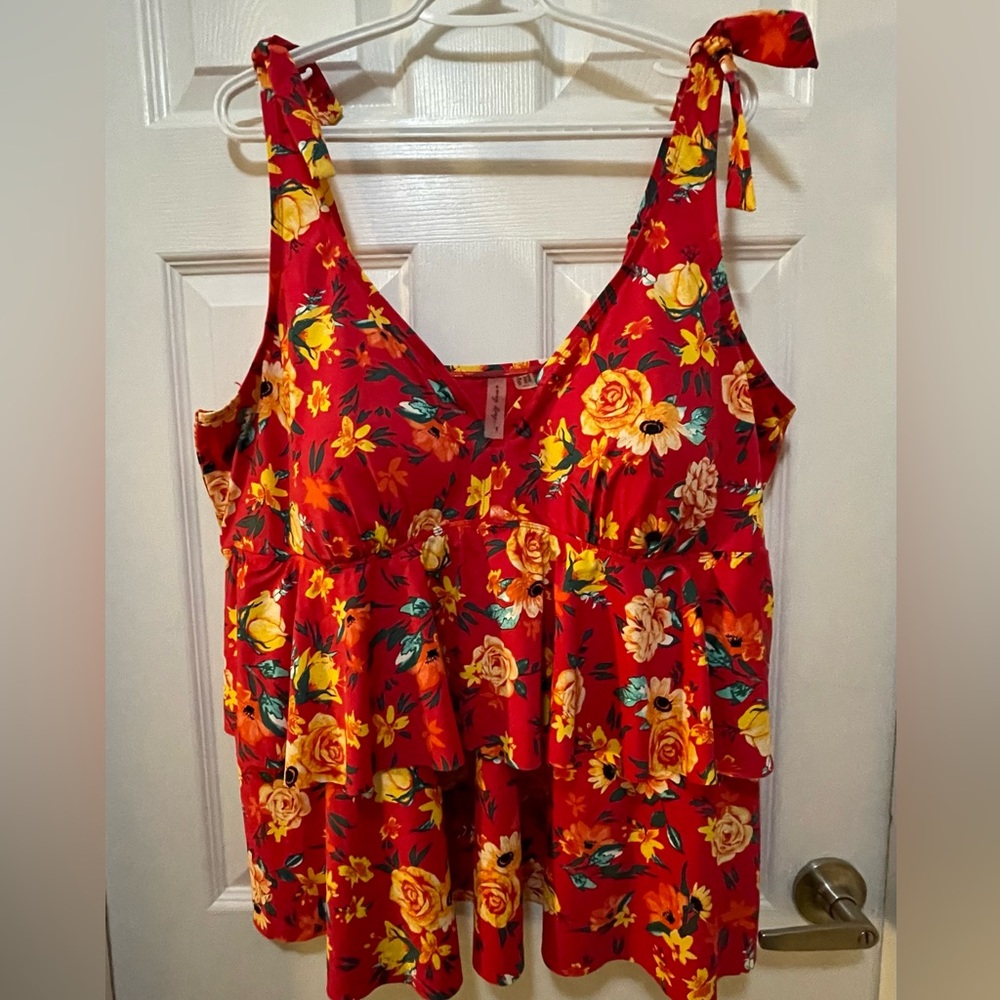 Plus size 3X Penningtons swim top tankini